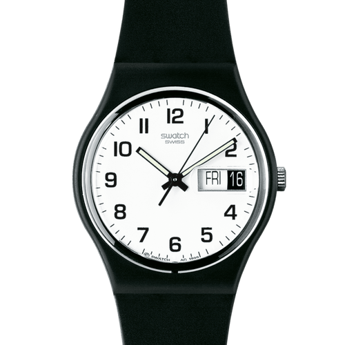 Swatch Gent GB743-S26 Once Again – Vista laterale cassa Gent con cinturino – SWATCH