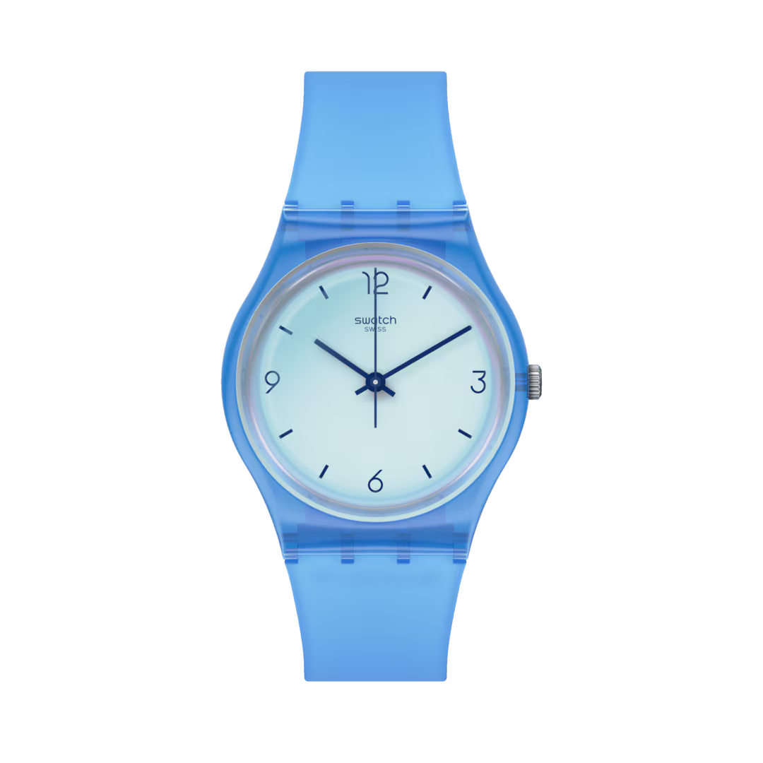 Orologio Swatch Gent Swan Ocean GS165 – Effetto Specchio Blu Trasparente