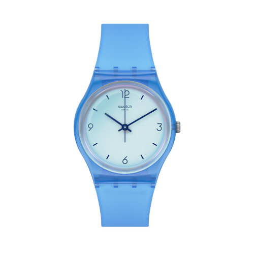 Orologio Swatch Gent Swan Ocean GS165 – Effetto Specchio Blu Trasparente