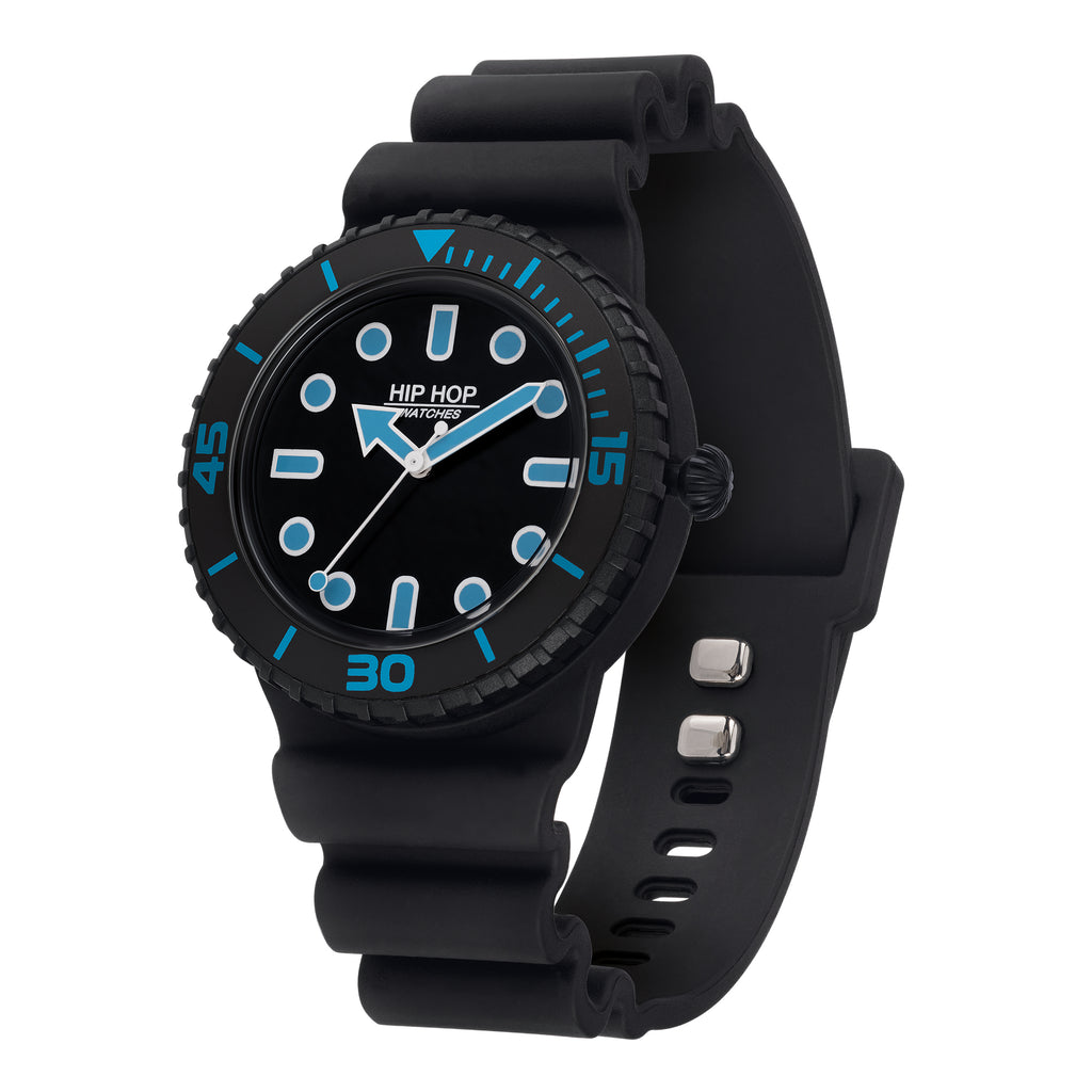 HIP HOP HWU1232 Master Teal Blue/Black – Orologio unisex quarzo bicolore | CICCO Gioielleria