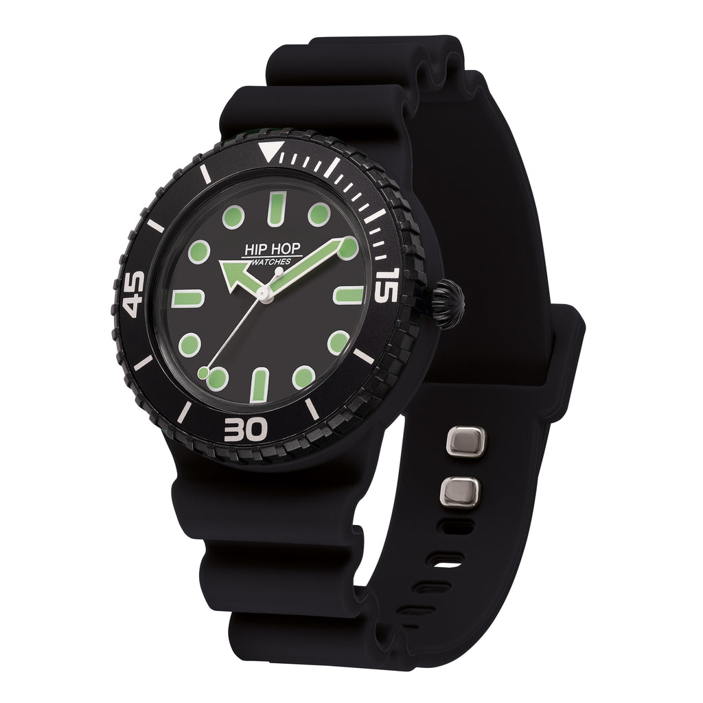 Orologio Hip Hop HWU1236 Master nero – Dettaglio cinturino nero