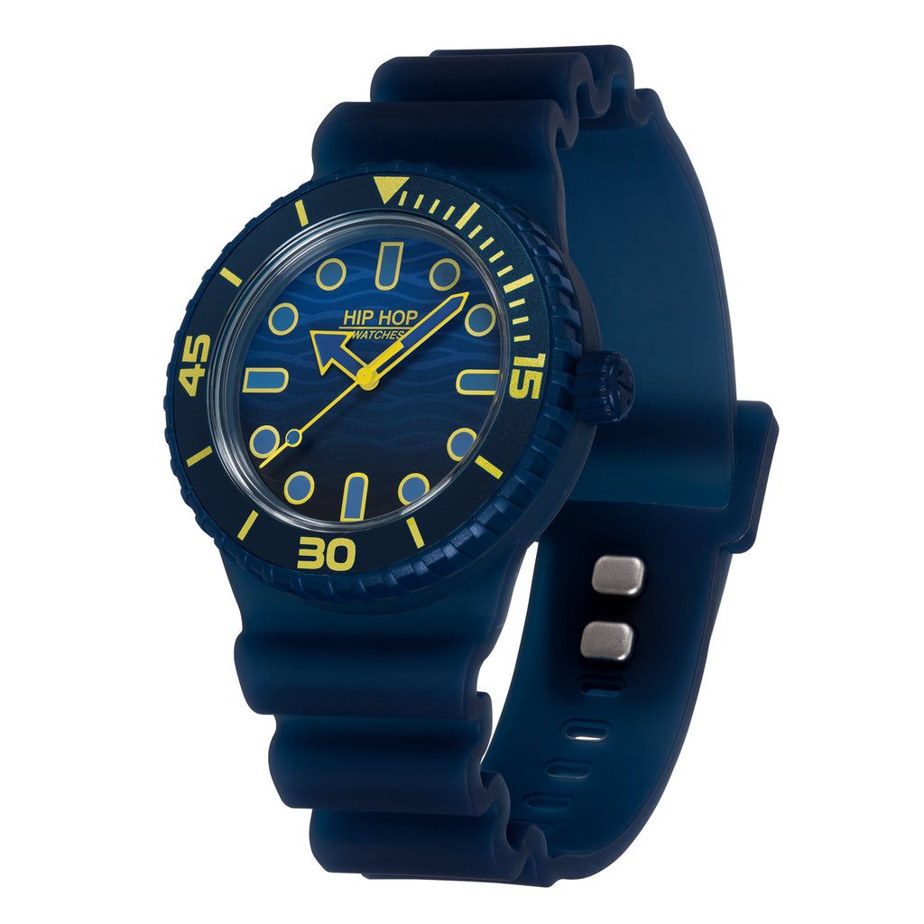 HIP HOP HWU1325 Master Blue/Lime Yellow – Orologio unisex quarzo bicolore | CICCO Gioielleria