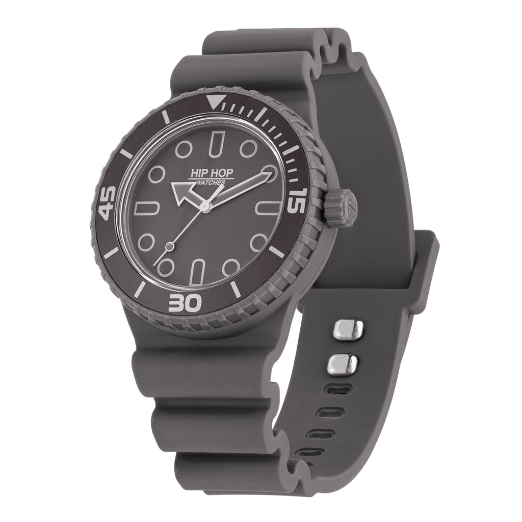 Orologio Hip Hop HWU1334 Master grigio – Dettaglio cinturino grigio scuro