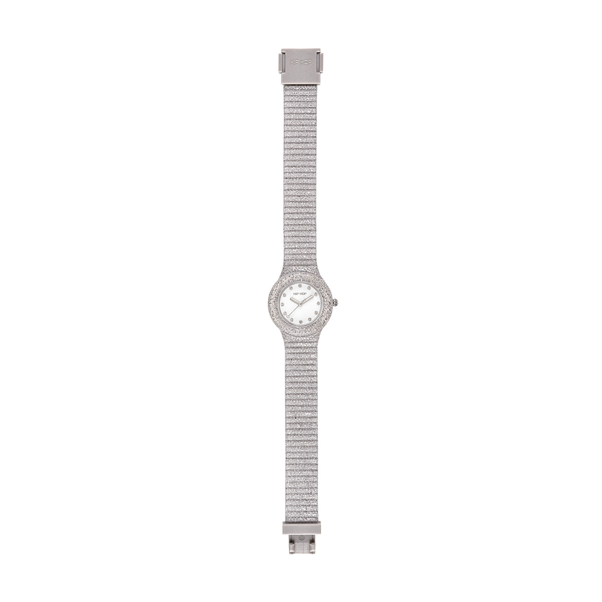 Vista dall’alto dell’orologio Hip Hop Shimmer Crush silver HWU1336 – CICCO Gioielleria