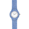 Orologio Hip Hop Shimmer Crush HWU1337 blu denim con cinturino in silicone e lurex – CICCO Gioielleria
