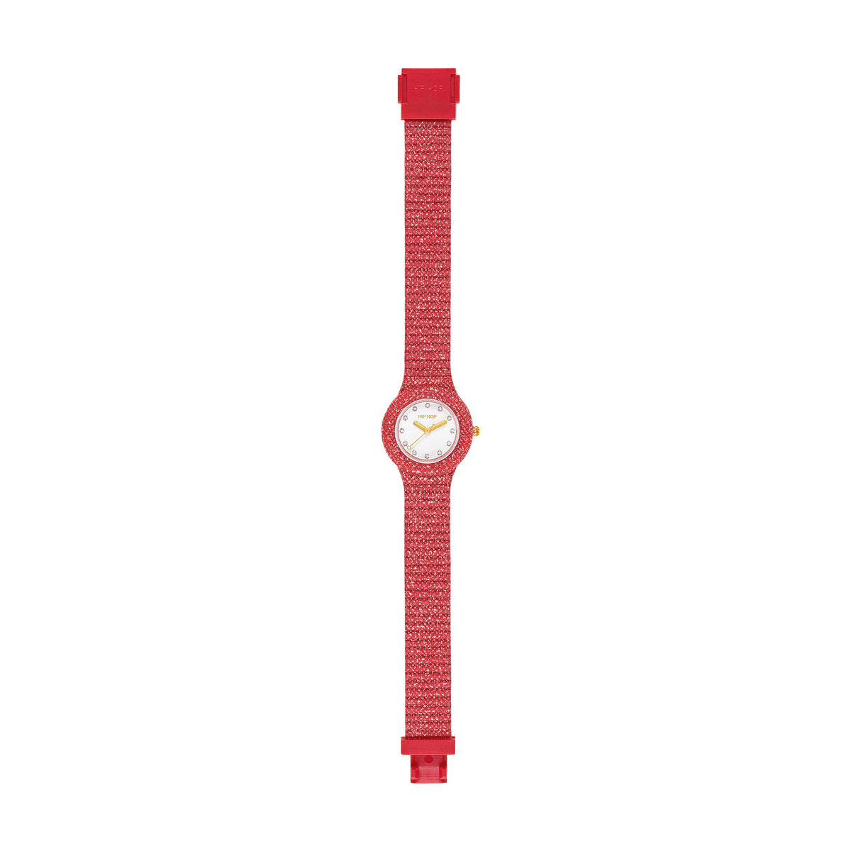 Vista dall’alto dell’orologio Hip Hop Shimmer Crush rosso HWU1338 – CICCO Gioielleria