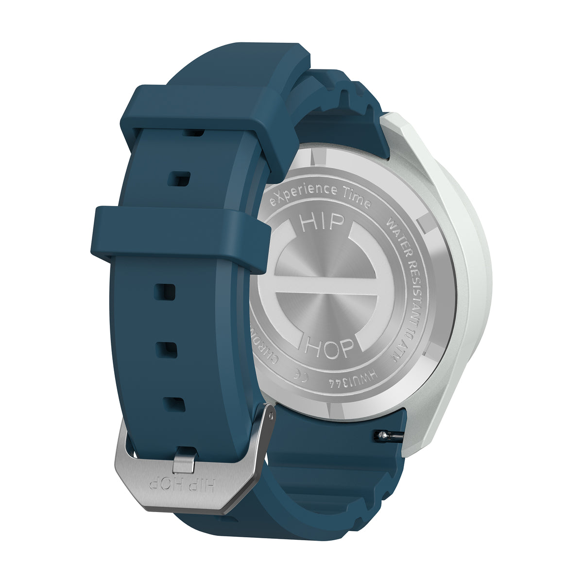 Orologio Hip Hop XT10 HWU1345 Blue Ocean – Vista posteriore con dettaglio della cassa e della fibbia
