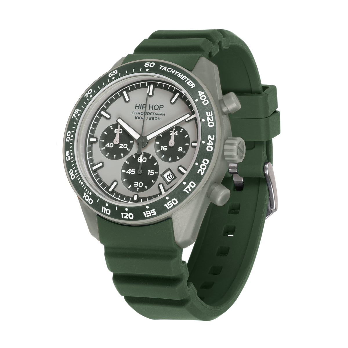Orologio Hip Hop XT10 HWU1347 Urban Olive – Vista dell’orologio e del quadrante