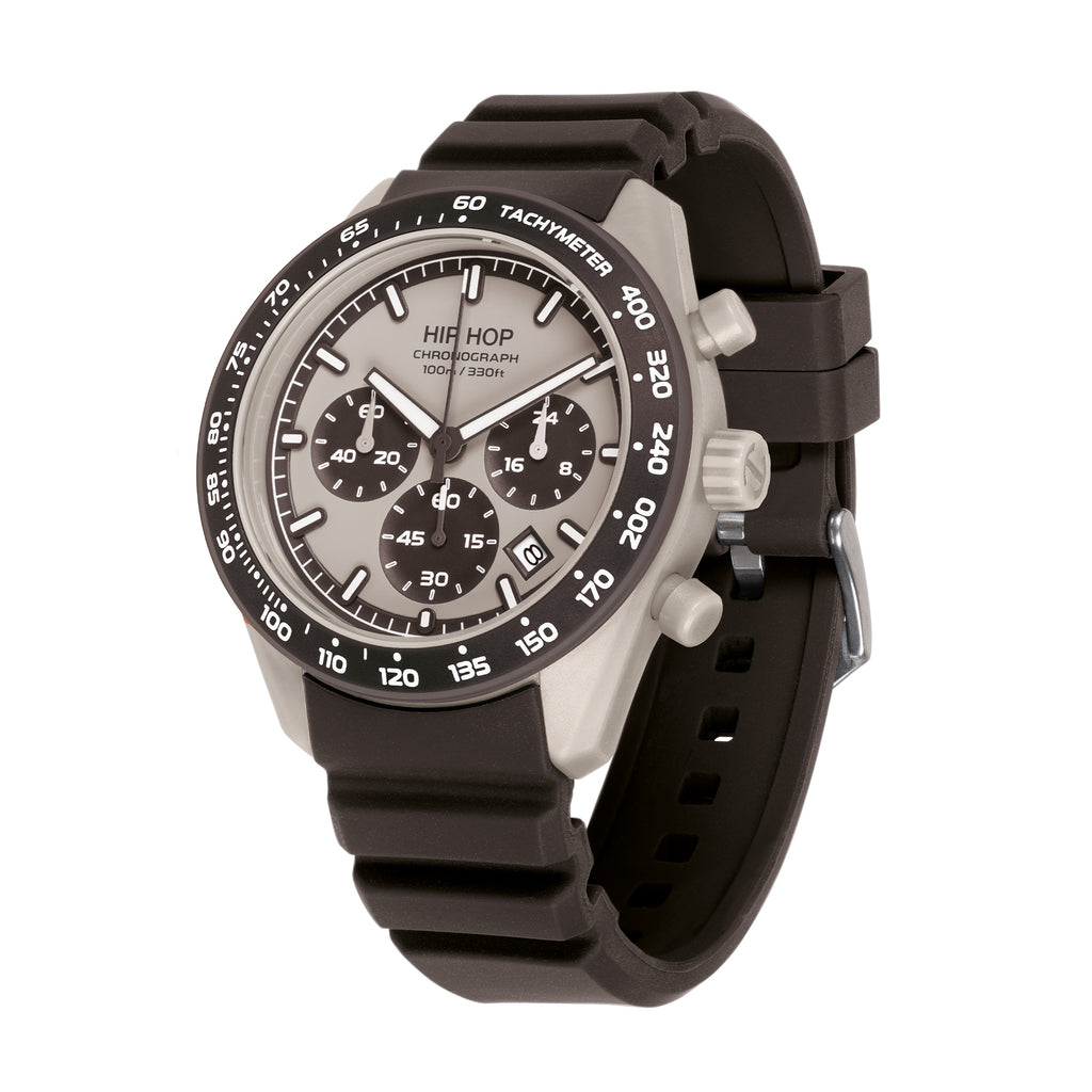 Orologio Hip Hop XT10 HWU1348 Dark Chocolate – Vista dell’orologio e del quadrante
