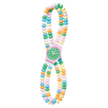 Orologio Swatch Caramellissima LP135 – Dettaglio cinturino candy multicolore a doppio giro da Cicco Gioielleria