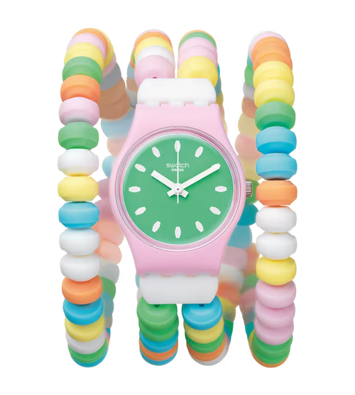 Orologio Swatch Caramellissima LP135 – Orologio donna rosa quadrante verde da Cicco Gioielleria