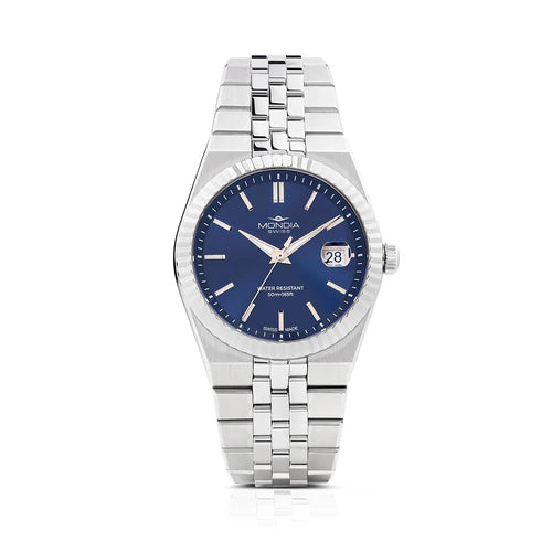 MONDIA MS010021 Monarca Blu – Vista frontale orologio uomo 38,5mm | CICCO Gioielleria