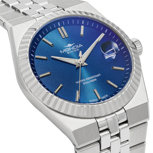 MONDIA MS010021 Monarca Blu – Dettaglio quadrante blu | CICCO Gioielleria