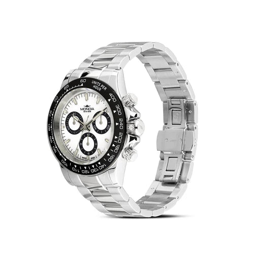 MONDIA MS015005 Icon Chrono Argento – Dettaglio cinturino orologio uomo | CICCO Gioielleria