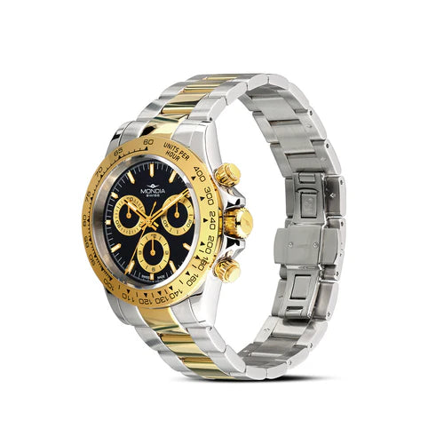 MONDIA MS015007 Icon Chrono Bicolore – Dettaglio cinturino bicolore orologio uomo | CICCO Gioielleria