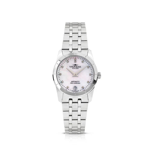 MONDIA MS020005 Elegance Lady Madreperla – Vista frontale orologio donna 30mm | CICCO Gioielleria