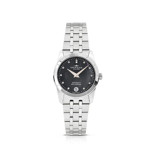 MONDIA MS020006 Elegance Lady Madreperla Blu – Vista frontale orologio donna 30mm | CICCO Gioielleria