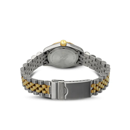 Mondia Icon Lady Diamanti Jubilee MS020009 | Orologio Donna 30mm Bicolore Silver Gold Diamanti Bracciale Jubilee Dettaglio Cassa | Gioielleria CICCO
