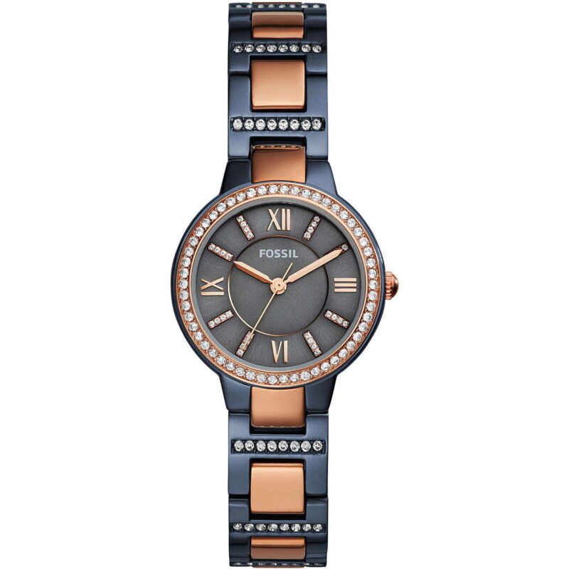 Fossil ES4298 Virginia – Orologio donna bicolore rosé con cristalli da CICCO Gioielleria