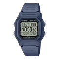 Casio Vintage W-800H-2AVEF – orologio digitale essenziale blu con retroilluminazione LED, impermeabile 10 bar, batteria 10 anni