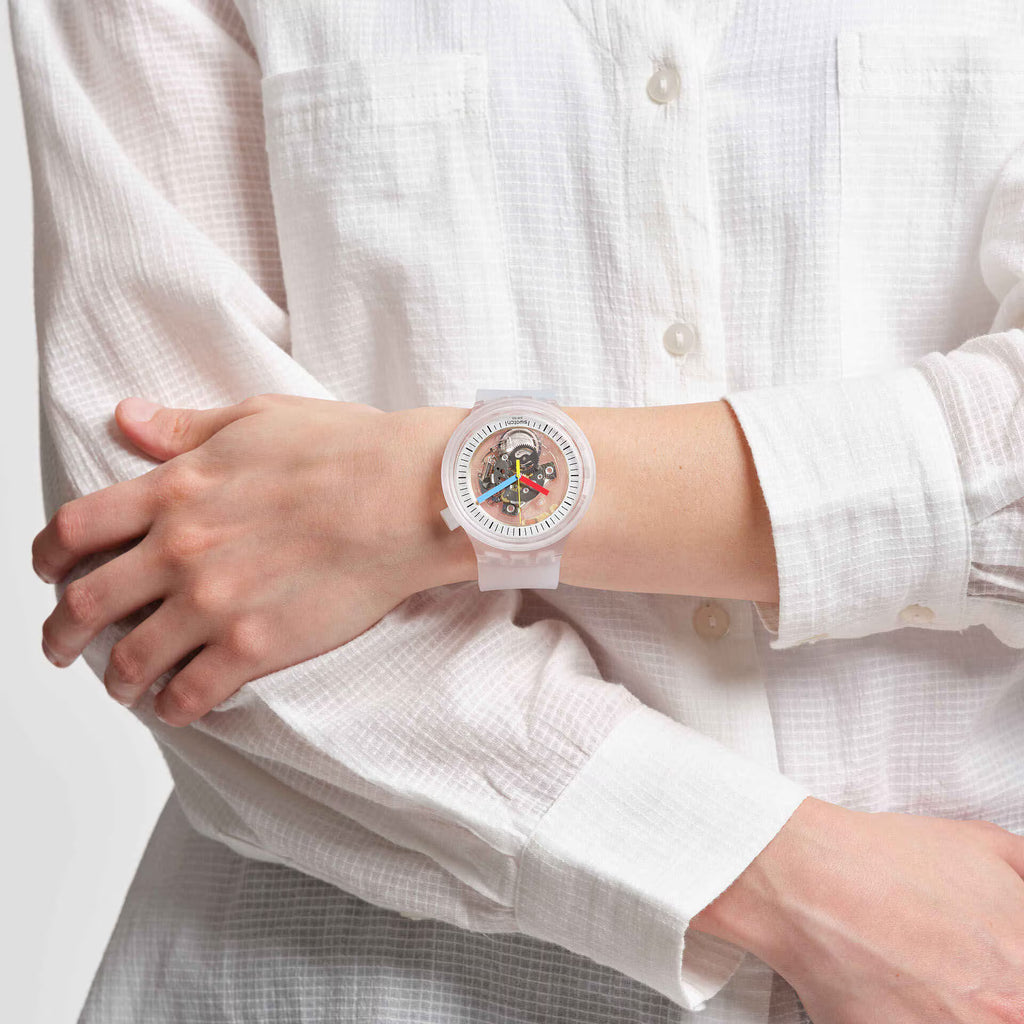 Swatch Pay SB01K102-5300 – Indossato orologio trasparente SwatchPAY