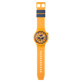 Swatch Big Bold SB01O100 Fresh Orange – Orologio oversize arancio, vista frontale su sfondo bianco – CICCO Gioielleria