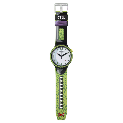 Orologio Swatch Big Bold SB01Z401 Cell x Swatch Dragon Ball – vista frontale su sfondo bianco
