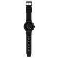 Swatch Big Bold Chrono Checkpoint Black – Cronografo oversize nero, vista frontale su sfondo bianco – CICCO Gioielleria