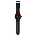 Swatch Big Bold Chrono CHECKPOINT RED SB02B402 – Vista frontale quadrante a scacchi rosso | Cicco Gioielleria