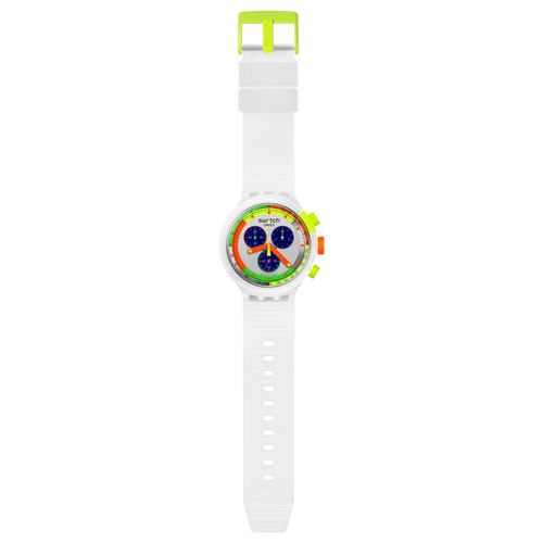 Orologio Swatch Neon Jelly Chrono Big Bold SB02K100 – Cassa trasparente con dettagli arancione e giallo – SWATCH – CICCO Gioielleria