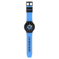 Swatch Big Bold Travel by Day – Orologio oversize multicolore, vista frontale su sfondo bianco – CICCO Gioielleria
