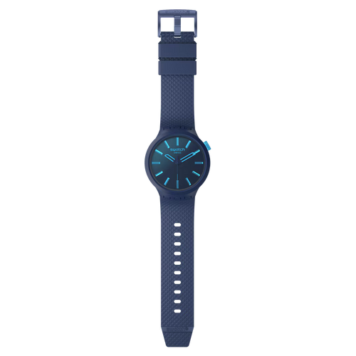 Orologio Swatch INDIGO GLOW Big Bold – Quadrante blu indigo oversize | Cicco Gioielleria
