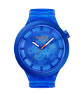 Swatch Big Bold SB05N116 Navy Joy – Orologio oversize blu navy, vista frontale su sfondo bianco – CICCO Gioielleria