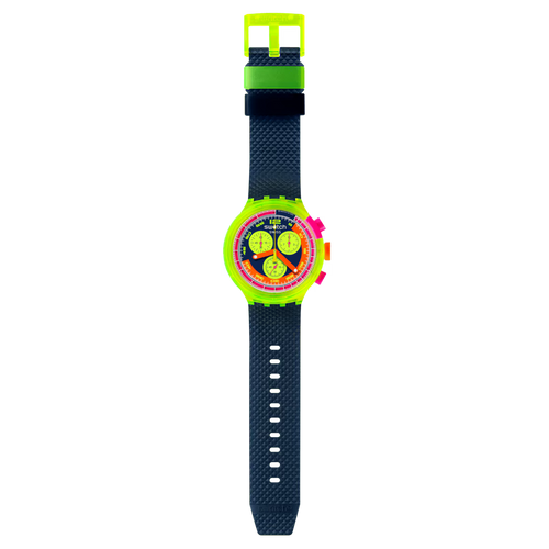 Orologio Swatch Neon to the Max Chrono Big Bold SB06J100 – Cassa giallo biosourced – SWATCH – CICCO Gioielleria