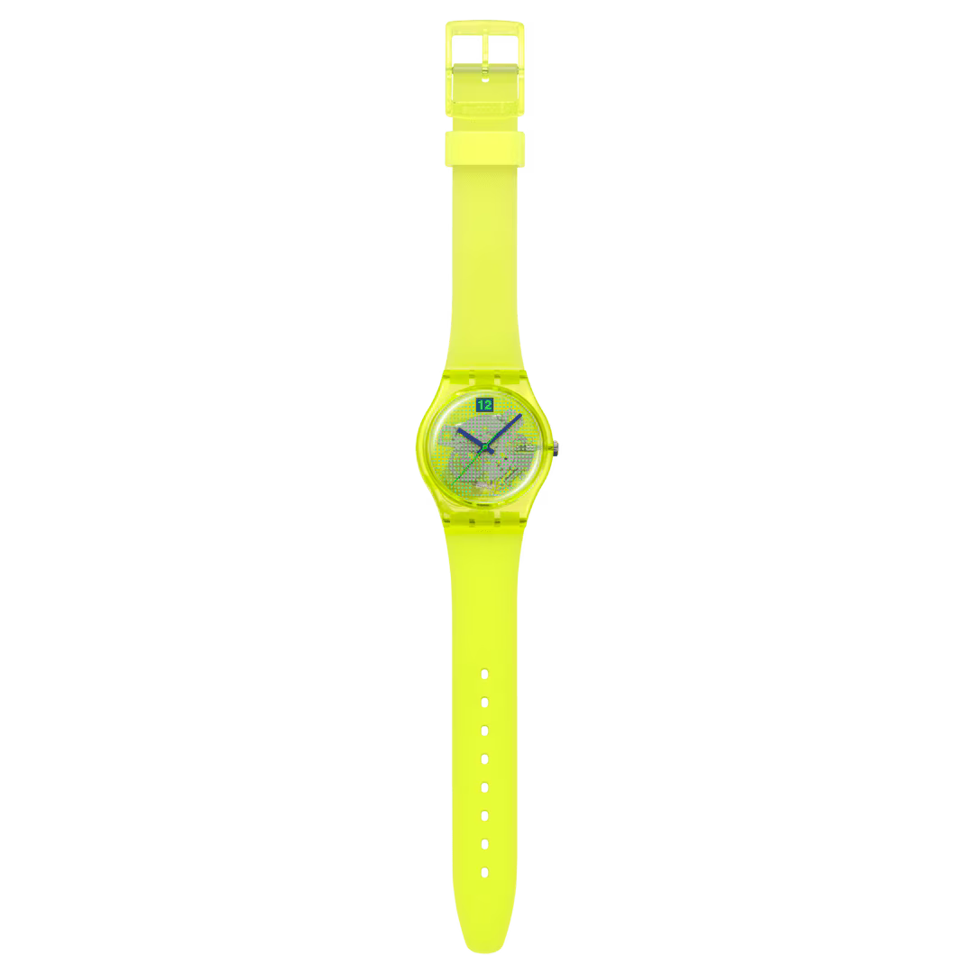 Orologio Swatch LUMINOUSLY LEMON SO28J103 – Collezione Gent da Cicco Gioielleria