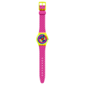 Prodotto: Orologio Swatch SO28J700 SKYCHART con cassa gialla trasparente e cinturino rosa