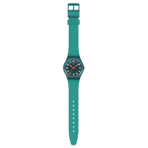 Swatch Gent SO29G703 Wavelengths of Moss – Orologio uomo quadrante verde muschio, vista frontale su sfondo bianco – CICCO Gioielleria