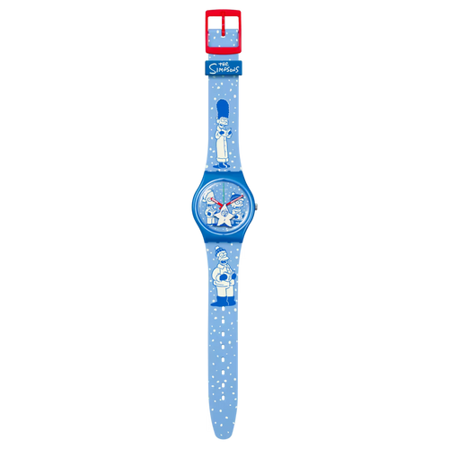Orologio Swatch New Gent SO28Z126 Tidings of Joy – vista frontale su sfondo bianco