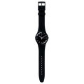 Swatch Gent GB743 Mono Black – Orologio uomo quadrante total black, vista frontale su sfondo bianco – CICCO Gioielleria