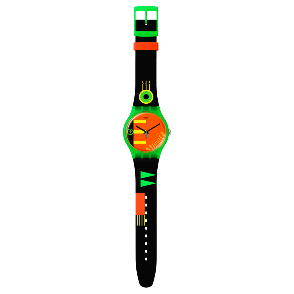 Orologio Swatch NEON RIDER SO29G106 – Vista frontale – Orologio New Gent da Cicco Gioielleria