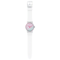 Swatch New Gent SUOW700 Polawhite – Orologio uomo quadrante bianco polare, vista frontale su sfondo bianco – CICCO Gioielleria