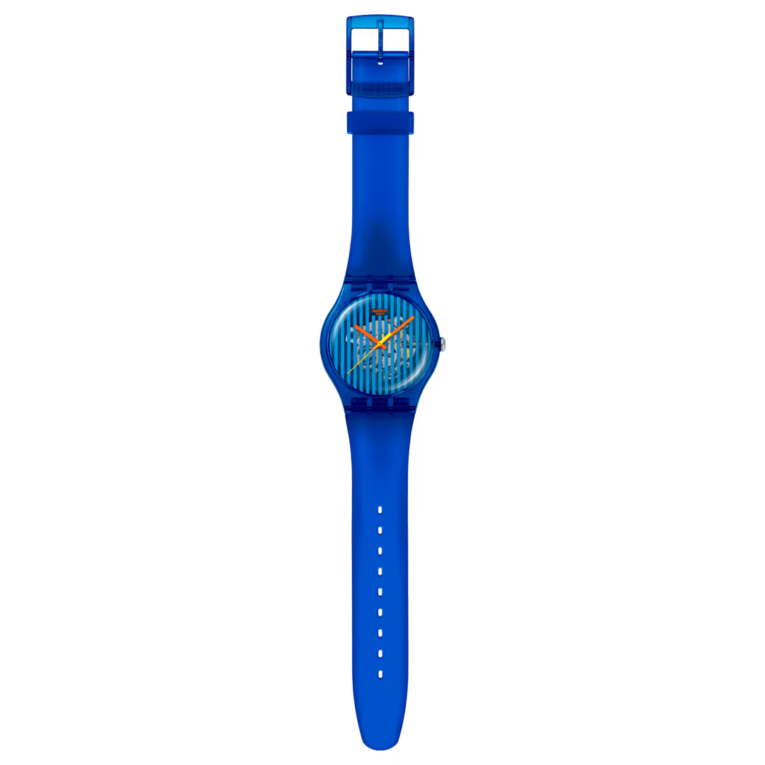 Orologio Swatch BRILLIANTLY BLUE SO29S102 – Collezione New Gent da Cicco Gioielleria