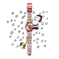 Swatch SO29Z109 Chomp! x Peanuts – Orologio Special Edition Natale con cassa rossa e quadrante a specchio Snoopy