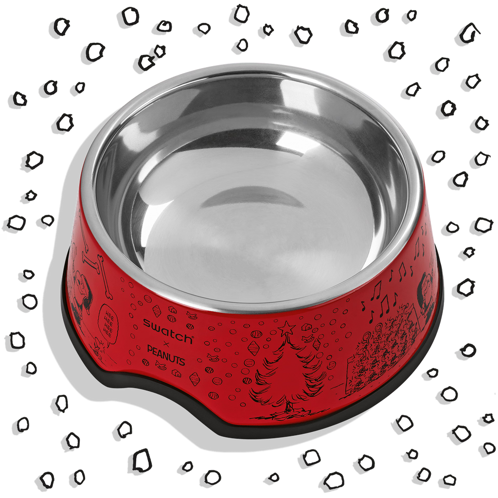 Packaging Swatch SO29Z109 Chomp! x Peanuts – Scatola a forma di ciotola per cani