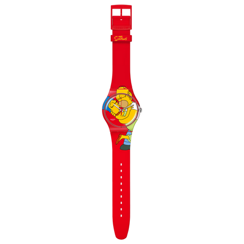 Orologio Swatch New Gent SO29Z120 Sweet Embrace – vista frontale su sfondo bianco