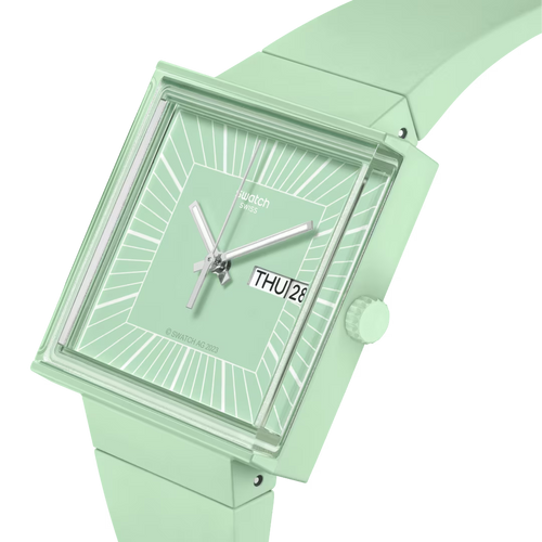 Swatch WHAT IF...MINT? SO34G701 – Orologio Bioceramic verde menta – Vista laterale | Cicco Gioielleria