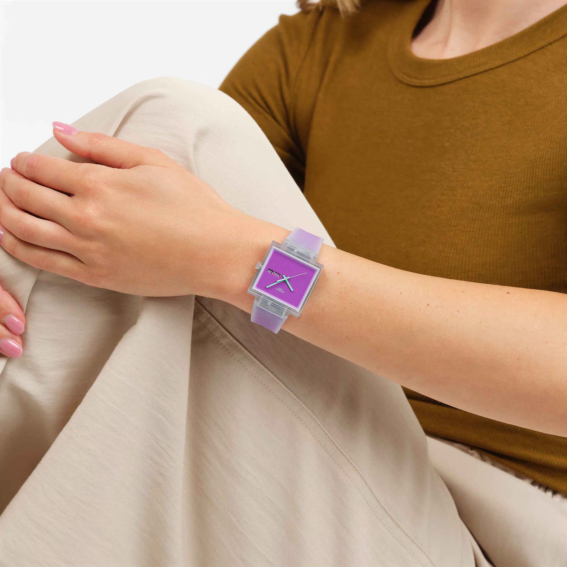 Swatch What If See Thru Magenta SO38K705 – Indossato – Orologio da Cicco Gioielleria