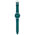 Orologio Swatch Skin Irony Pondering Patterns SS07S155 – Ultrapiatto verde, cinturino silicone – Cicco Gioielleria