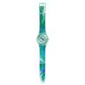 Swatch Skin SS08G111 Paradise Mist – Orologio ultrasottile turchese, vista frontale su sfondo bianco – CICCO Gioielleria