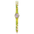Swatch Skin SS08G112 Paradise Canopy – Orologio ultrasottile verde, vista frontale su sfondo bianco – CICCO Gioielleria